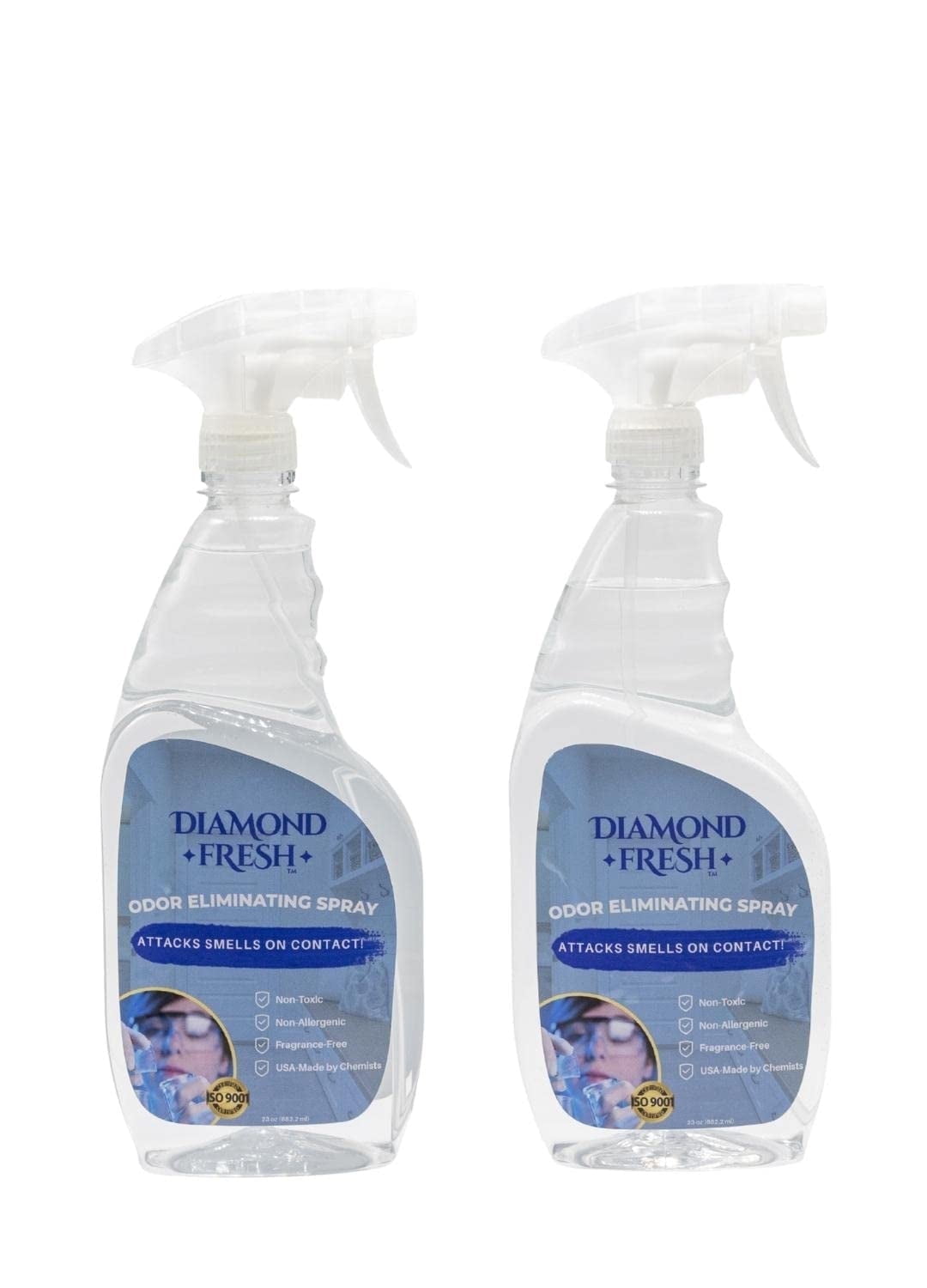 Diamond Fresh Odor Eliminator Spray, Odorless, 46 fl oz, 2 Pack